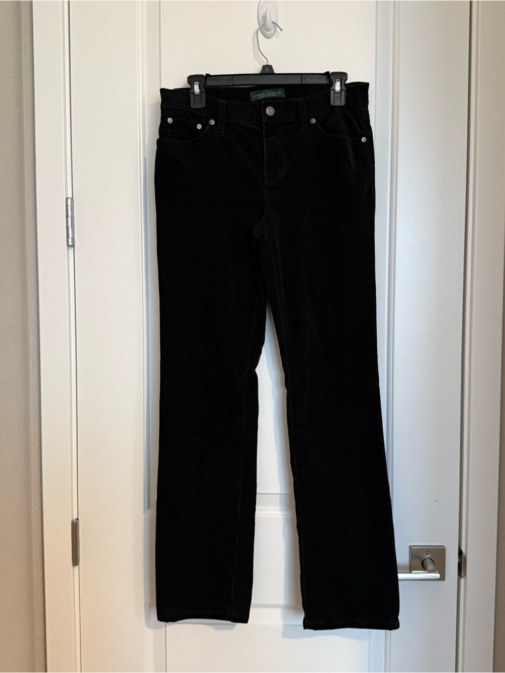 Vintage Ralph Lauren Black Corduroy Lauren Jeans Co. Pants Size 4  90s Y2K